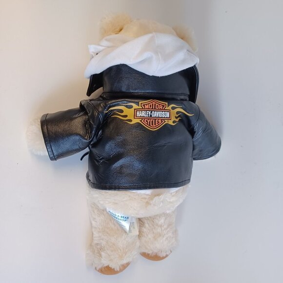 Build A Bear Workshop Harley Davidson Bear Plush Billys Place Biker - Picture 12 of 15